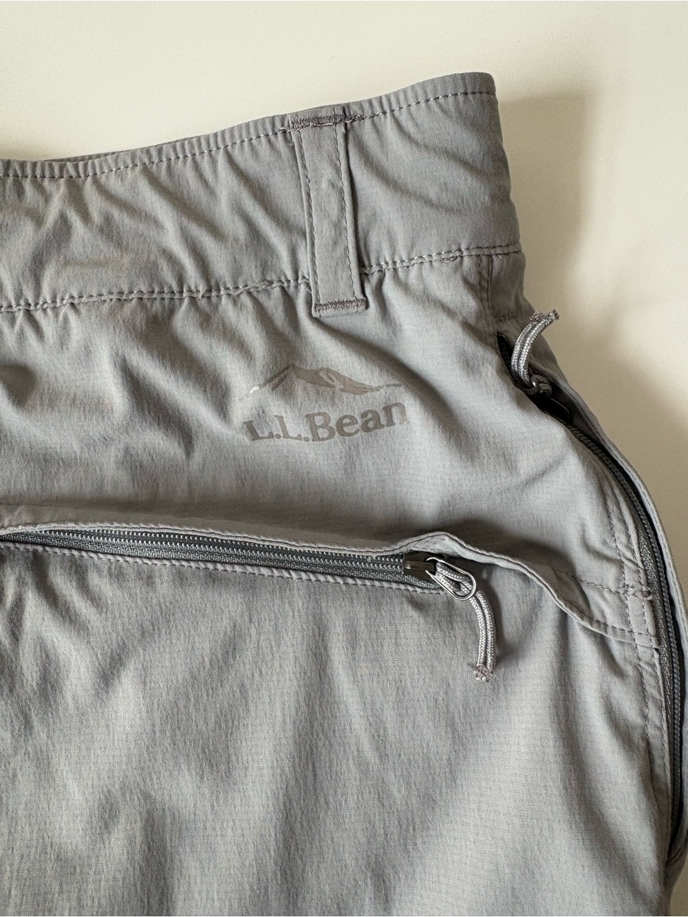 L.L. Bean Women’s Large Tropicwear Hiking Capri Pants Grey Lightweight New - Picture 9 of 11
